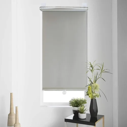 Vista 22 de Cortinas opacas de tela con ventosa, persianas enrollables inalámbricas para tragaluz, persianas enrollables, 80% opacas, gris claro, cortinas Negro