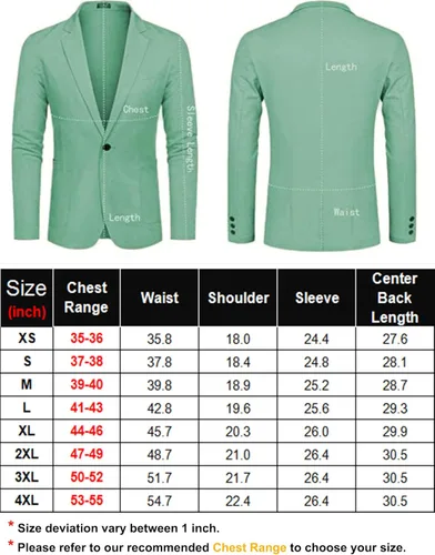 Vista 6 de COOFANDY Blazer casual de lino para hombre, ligero, ajuste regular, chaqueta deportiva con un botón