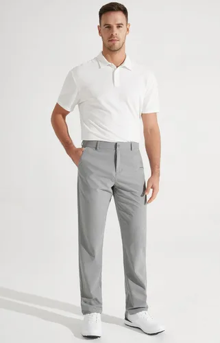 Vista 3 de Libin Pantalones de Golf para Hombre Elásticos de Trabajo Elegantes 30"32"34" de Secado Rápido Ligeros Casuales Cómodos con Bolsillos