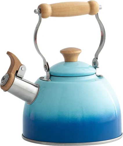 Vista 7 de ROCKURWOK - Hervidor de Té, Tetera con Mango Ergonómico de Toque Frío, Tetera de Acero Inoxidable de Grado Alimentario, Hervidor de Té para Estufa