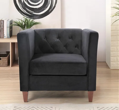Vista 42 de Muebles modernos clásicos capitoné de tres plazas tapizados de tela de terciopelo para habitación, cómodos sofás de oficina, mini sofás, asiento