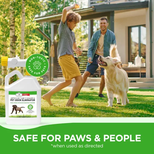Vista 6 de Stuart Pet Supply - Limpiador de césped artificial y eliminador de olores de mascotas al aire libre es ideal para patios, césped artificial