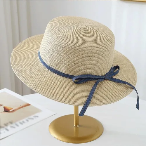 Vista 2 de Sombrero de sol versátil de ala ancha para mujer, protección de playa, pesca Beige