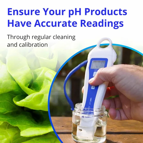 Vista 2 de Kit de solución calibradora Bluelab pH 4.0 y 7.0 - Calibración para medidor de pH y lápiz de pH para solución nutritiva equilibrada rastreable por