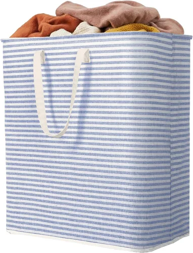 Vista 35 de Lifewit Cestas de lavandería grandes de 75 litros, bolsas para cestas de Beige