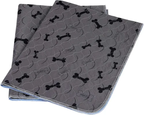 Vista 11 de Almohadillas lavables para orina de perros con guantes de aseo gratuitos, tapetes antideslizantes para perros con gran absorción de orina