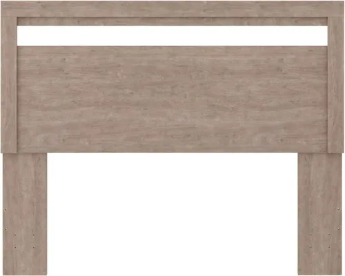 Vista 6 de Signature Design by Ashley Flannia - Cabecera moderna de plataforma, matrimonial, color marrón grisáceo