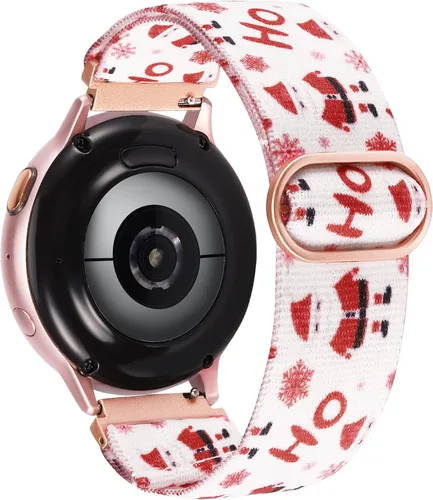 Vista 14 de TOYOUTHS Correa elástica de nylon de 20mm compatible con Samsung Galaxy Watch 7/6/5/4/FE/Active 2 de 40mm 44mm/Watch 6 Classic de 43/47mm/Watch 5