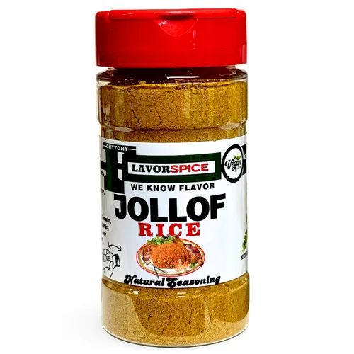 Jollof - Condimento de arroz elaborado con hierbas y especias 100% naturales, sin artificiales ni conservantes, sin sal, sin azúcar, sin MSG,