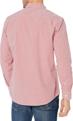 Vista 3 de Tienda Essentials Men's Regular-Fit Long-Sleeve Casual Poplin Shirt