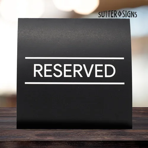 Vista 4 de Carteles de mesa reservados, paquete de 20 Tarjetas de mesa para bodas, restaurantes, eventos