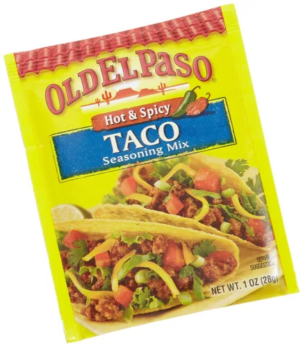 Vista 5 de Old El Paso Condimento para tacos picante y picante, 1 onza (paquete de 32)