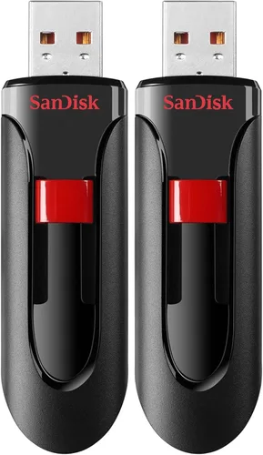 Vista 7 de SanDisk Unidad flash USB 2.0 Cruzer Glide de 32 GB - SDCZ60-032G-B35, rojo