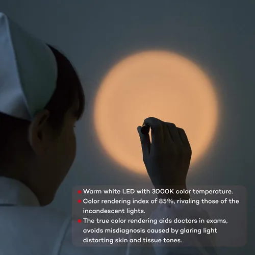 Vista 2 de Weltool M6-Dr Linterna médica de diagnóstico sin resplandor para doctores y enfermeras, linterna de inspección para cuidado médico de emergencia