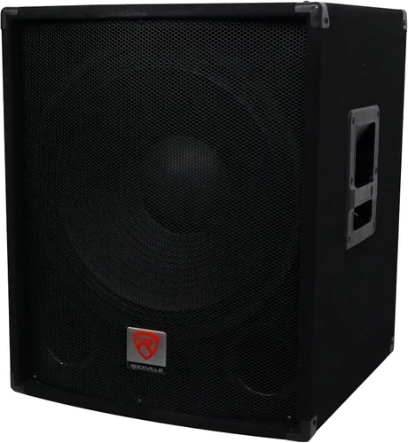 Rockville SBG1184 - Subwoofer pasivo de 18 pulgadas, 1000W, 4 ohmios, 500W RMS, 750W de programa, gabinete MDF de doble puerto, montaje en poste,