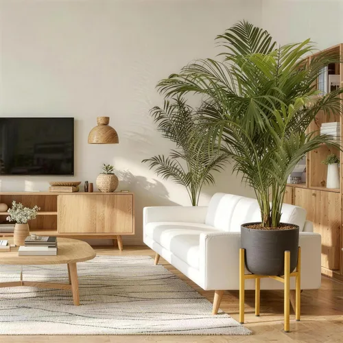 Vista 7 de RAINBLELAND Soporte de metal dorado para plantas de interior, soporte ajustable y resistente para macetas de 8 a 14 pulgadas, moderno soporte