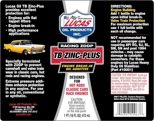 Vista 3 de Lucas Oil 10063 aditivo para aceite inicial de motor, 16 oz, Multi