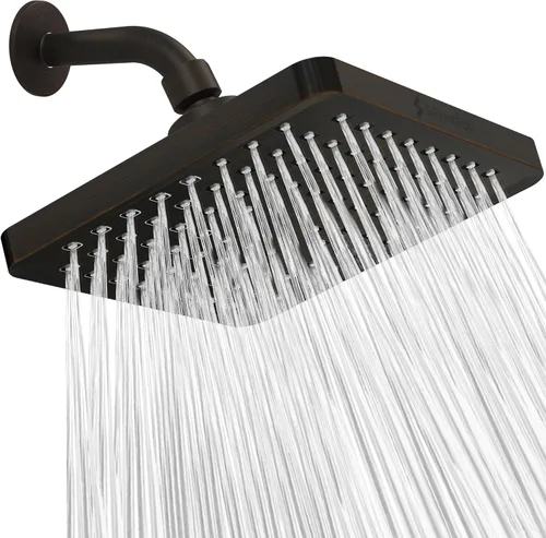 Vista 19 de SparkPod Cabezal de ducha – Lluvia de alta presión – Diseño de lujo de alta calidad – Reemplazo ajustable fácil de limpiar para tus cabezales