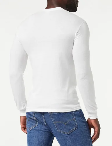 Vista 4 de Gildan Camiseta de manga larga de algodón pesado para adultos, estilo G5400, paquete de 2