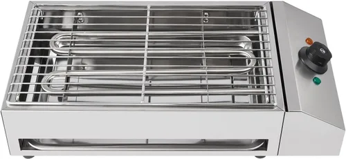 Parrilla eléctrica de barbacoa para encimera, parrilla eléctrica comercial de 1800 W para exteriores con rango de temperatura ajustable, bandeja