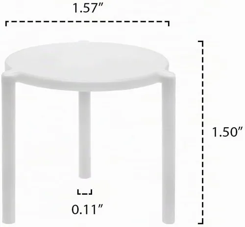 Vista 2 de Party Essentials Soportes desechables de plástico para pizza/ahorradores/apiladores de trípode/cajas de catering y comida para llevar, paquete