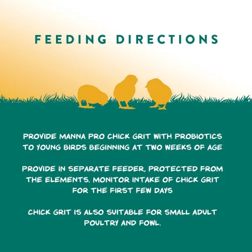 Vista 6 de Manna Pro Suplemento Digestivo de Grano de Pollo para Aves Jóvenes en Crecimiento y Razas Bantam, Sin Ingredientes Artificiales ni Conservantes