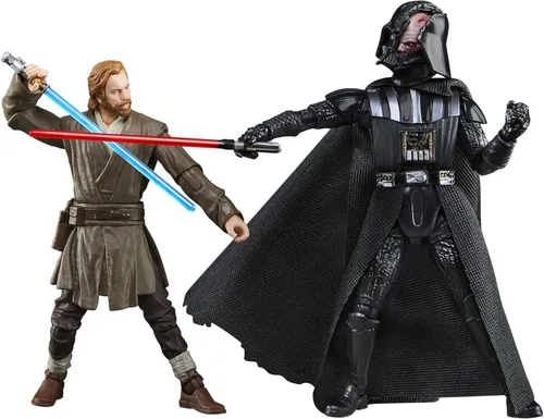 STAR WARS The Vintage Collection Obi-Wan Kenobi (Showdown) y Darth Vader (Showdown), Obi-Wan Kenobi - Figuras de acción de 3.75 pulgadas, paquete de