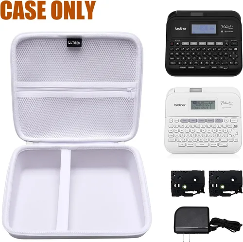 Vista 9 de LTGEM - Funda compatible con rotuladora Brother P-Touch PT-D610BT / PT-D410 / PT-D460BT / PTD600 / PTD400AD, color negro