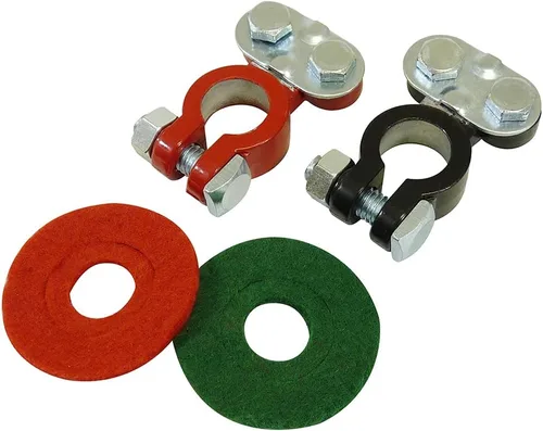 Schumacher Electric Zinc-Plated Top Terminal and Post Washer Set, 3X More Conductive, for Automotive, Marine, and Power Sport Batteries, BAF-TTC