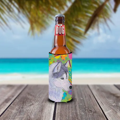 Vista 2 de Tesoros de la Caroline ss4809-parent Husky siberiano eggtravaganza Ultra Beverage aislantes para latas ss4809muk Slim, de Pascua, multicolor