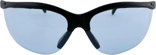 Vista 2 de Global Vision Gafas de sol de seguridad Blue Moon Marco Negro Lentes azules ANSI Z87.1