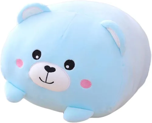 Oso de Peluche Juguete Animal de Peluche Almohada Cilíndrica para Abrazar Regalos para Cumpleaños de Niños, San Valentín, Navidad, 8 pulgadas