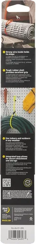 Vista 5 de Nite IZE Gear Tie Loopable, el original lazo de goma reutilizable con lazo integrado resistente, 12 pulgadas, negro, paquete de 2, fabricado