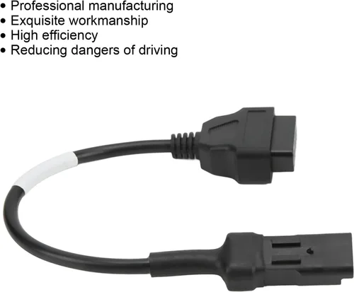 Vista 4 de 4 Pin Motorcycle Diagnostic Connector, OBD Adapter Cable Replacement for Ducati - ABS Material, Stable Performance, Easy Plug and Play Installation