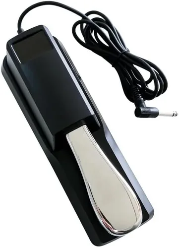 Vista 5 de Pedal de sostenimiento de teclado de lujo, pedal universal ideal para teclados Yamaha, Casio, Roland, Korg, Behringer, Moog, incluye interruptor