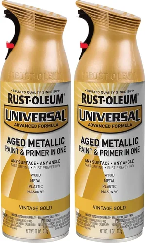 Vista 106 de Rust-Oleum 267298-6PK Pintura en aerosol martillada universal para todas las superficies, 12 onzas, blanco, paquete de 6