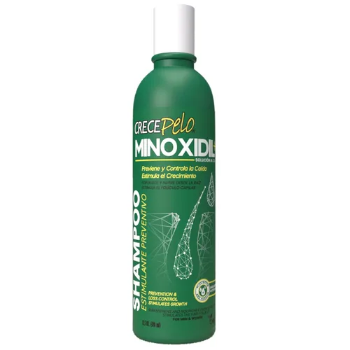 Vista 3 de CrecePelo - Dúo de crecimiento del cabello – Champú de minoxidil al 2% de 12.5 onzas + solución tópica de minoxidil al 5% de 3.2 onzas – Tratamiento