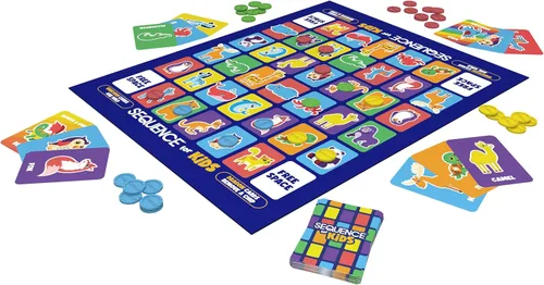 Vista 4 de Jax SEQUENCE para niños- El juego de estrategia "No requiere lectura" de Jax y Goliath, multicolor, 11 pulgadas (2-4 jugadores)