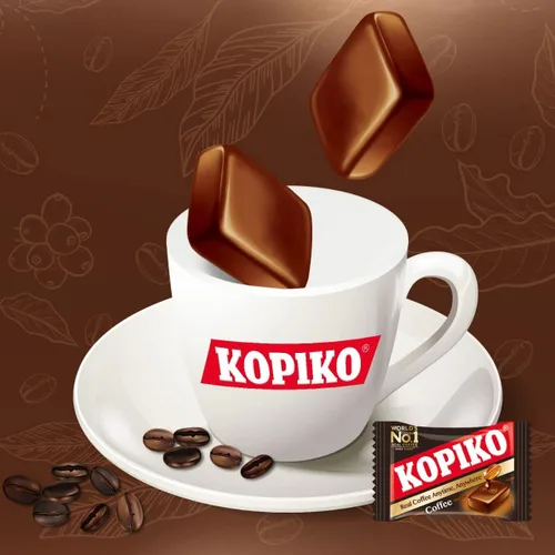 Vista 6 de Kopiko Caramelos de café y capuchino – Caramelo duro de Indonesia con extracto de café real – Un impulso satisfactorio para la energía sobre