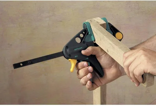 Vista 2 de wolfcraft EHZ 6-150 Abrazadera de una mano PRO 3456000 Potentes abrazaderas para sujetar piezas de trabajo profesionalmente con una sola mano