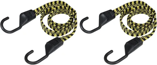 Vista 4 de Keeper 06105 Ultra - Cuerda elástica plana de 18 pulgadas, color naranja y amarillo., 18