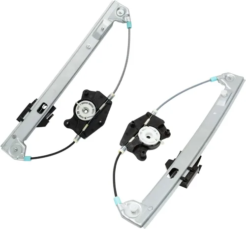 TRQ Juego de elevalunas eléctrico trasero compatible con Volkswagen Golf 1999-2006 Jetta VW1550102 VW1551102 1999-2005
