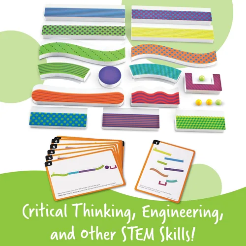 Vista 9 de Pista magnética para bolitas Learning Resources Tumble Trax