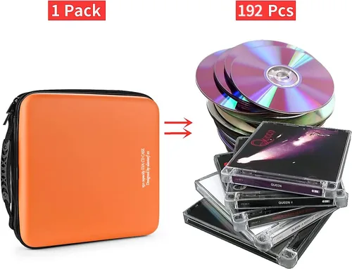 Vista 63 de Funda para DVD, estuche de CD EVA, organizador de almacenamiento, portátil, protector de DVD, soporte para billetera para coche