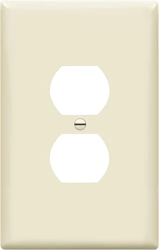 Vista 41 de ENERLITES Placa de pared dúplex para tomacorriente para receptáculos, cubierta de toma de corriente eléctrica jumbo, acabado brillante, de gran Negro