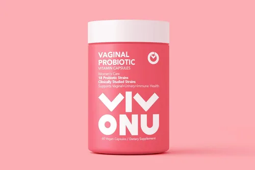 Vista 2 de VivoNu Mezcla de probióticos, prebióticos y probióticos Lactobacillus para mujer, 60 mil millones de UFC, 18 cepas, ayuda a la salud de las mujeres