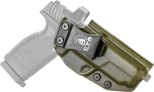 Vista 13 de CYA Supply Co. Funda para llevar armas dentro del cinturón, lista para ópticos (verde OD) IWB, para llevar armas ocultas, dentro de la cintura