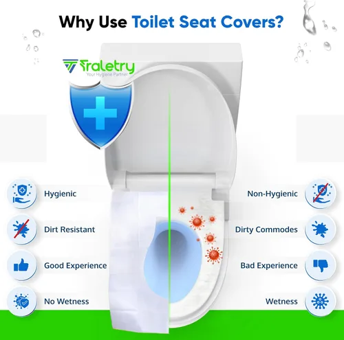 Vista 5 de Fundas desechables para asiento de inodoro, paquete de 50 fundas de asiento de inodoro desechables 2XL, papel biodegradable, artículos de tocador