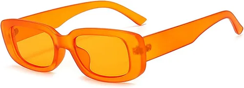 Dollger Rectangle Sunglasses for Women Men Trendy Retro Fashion Sunglasses UV 400 Protection Square Fram