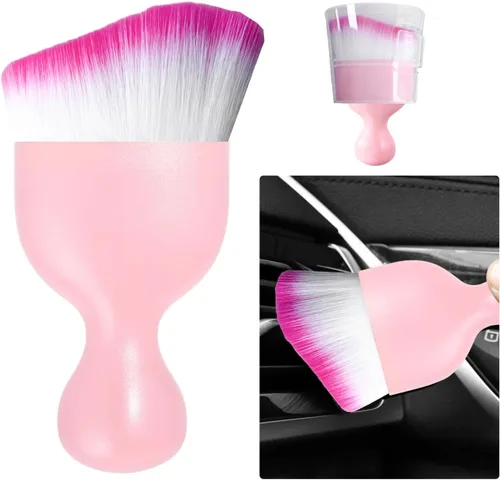 Vista 8 de Ziciner Cepillo de Detalles para Automóvil, Cerdas Suaves Curvas, Removedor de Polvo Automático, Tablero Universal del Vehículo, Rejillas